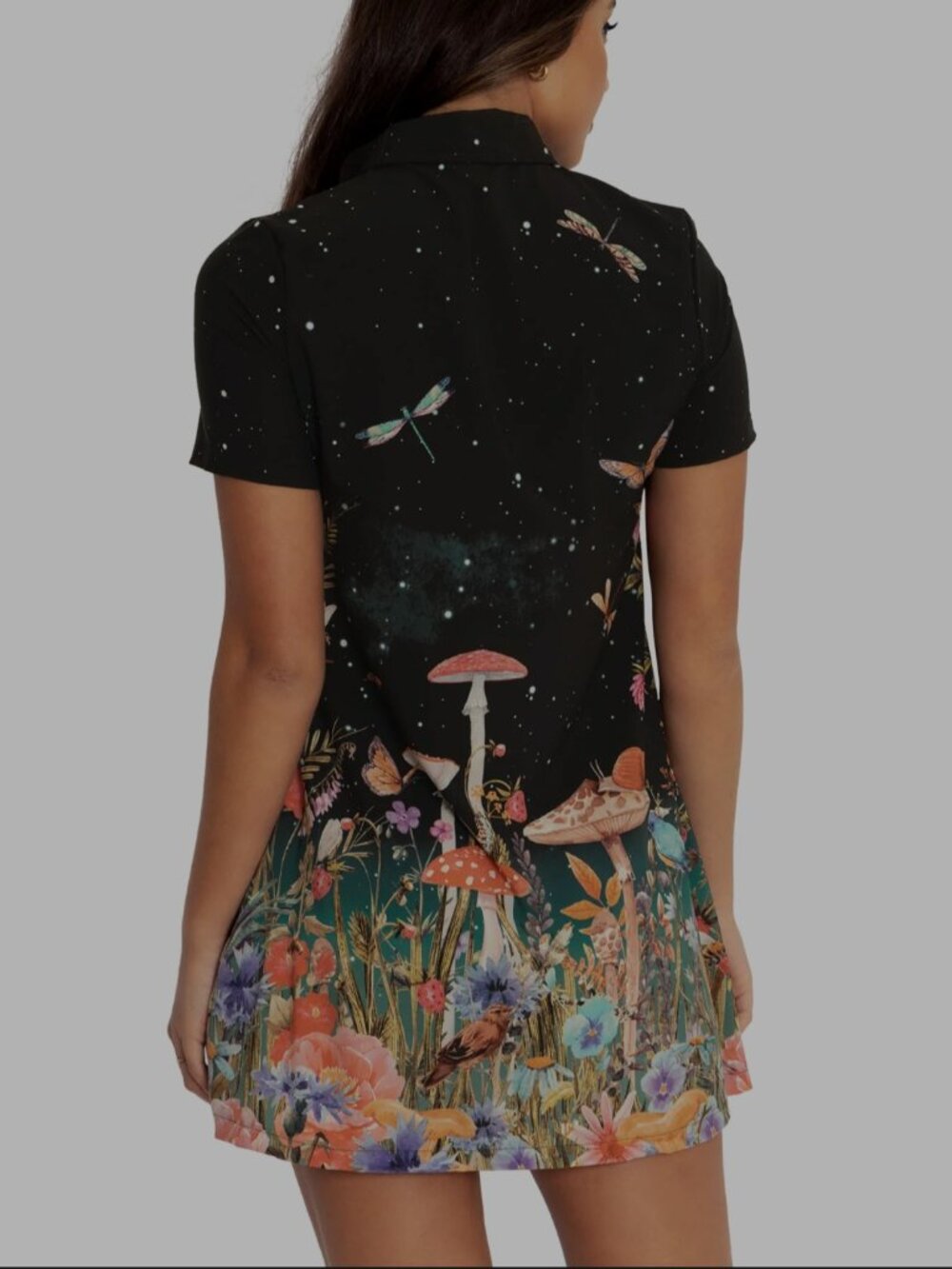 Blackmilk Fairytale Floral Shirt Dress - Picture 2 of 7
